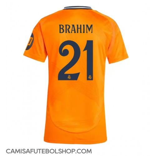 Camisa de time de futebol Real Madrid Brahim Diaz #21 Replicas 2º Equipamento Feminina 2024-25 Manga Curta